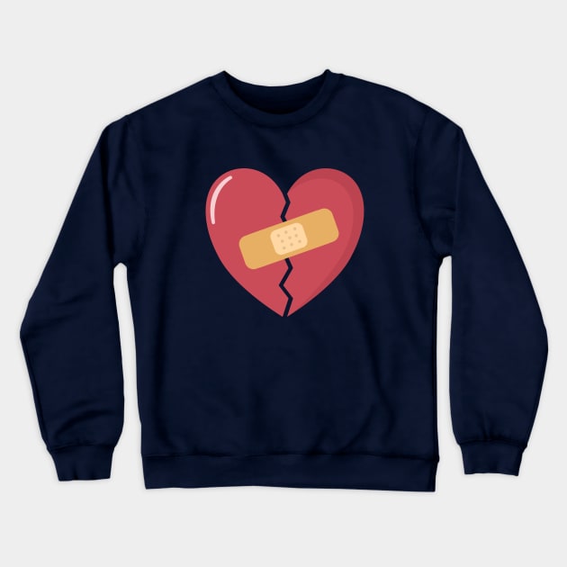 Whimsical and cute broken heart Crewneck Sweatshirt by happinessinatee